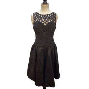 VTG Black Dress Size 16 Sweetheart Neckline Whimsy Goth Fairy Ballet Core